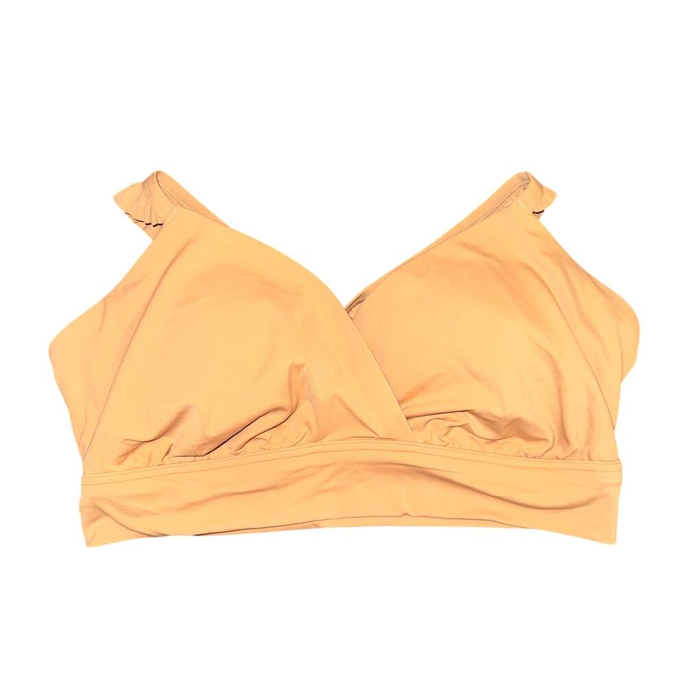 Offline Aerie Real Me Xtra Sports Bra Women's XL Tan Med Support Ruffle Straps